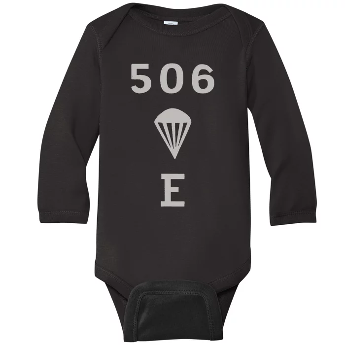 Ww2 506 Pir Easy Company Flag Baby Long Sleeve Bodysuit