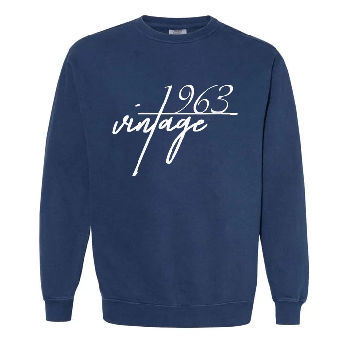 Wo 60th Birthday Gift Idea. Vintage 1963 Garment-Dyed Sweatshirt