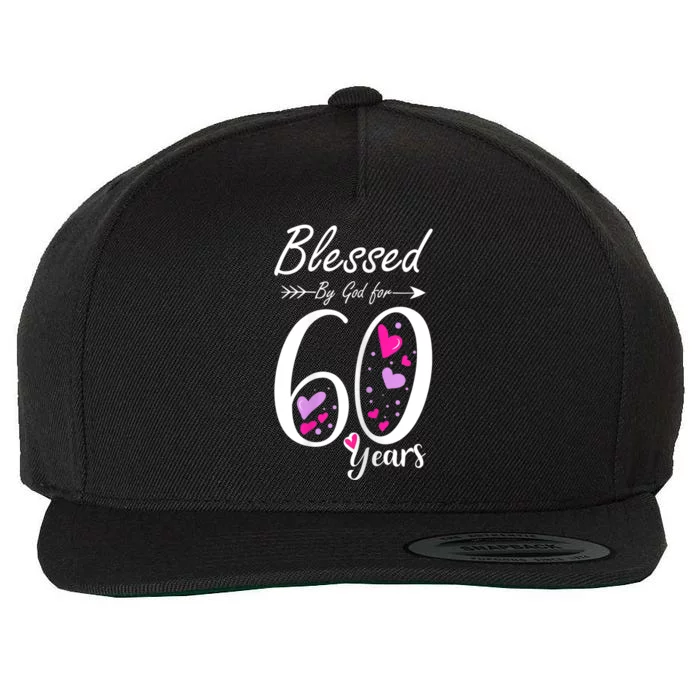 WoM.e.ns 60th Birthday Tee Gift and Blessed for 60 Years Birthday Wool Snapback Cap