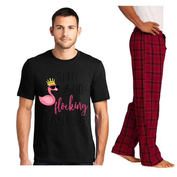 Wo 60th Birthday Gift Flamingo Fabulous Pajama Set