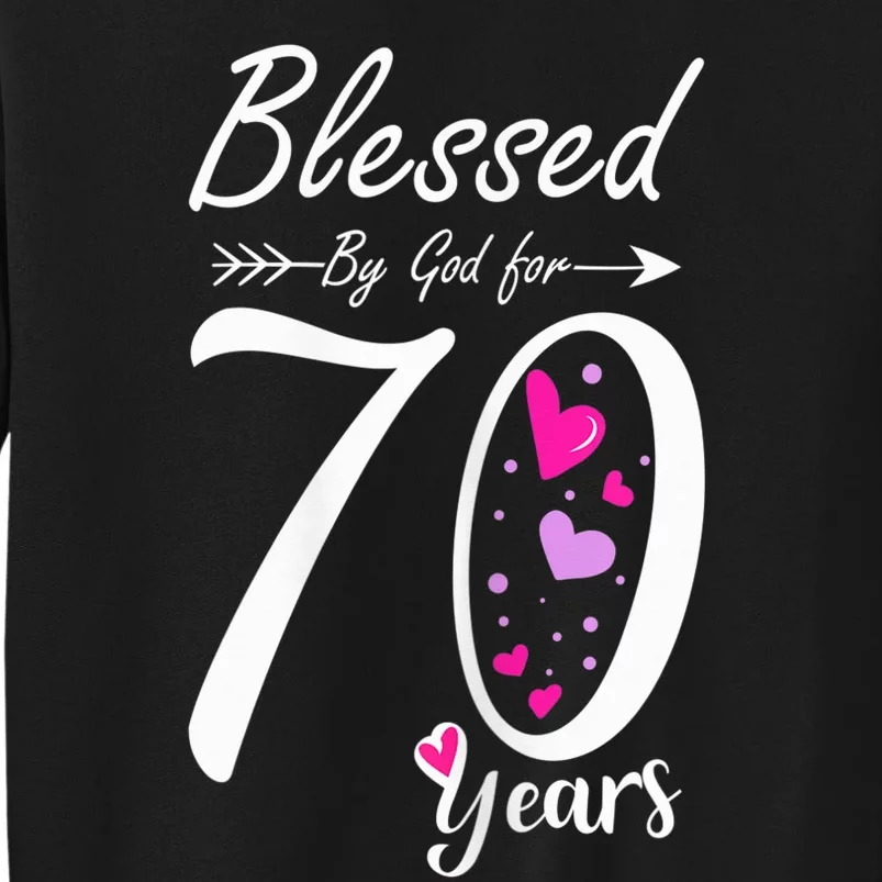 Wo 70th Birthday Tee Gift and Blessed for 70 Years Birthday Sweatshirt