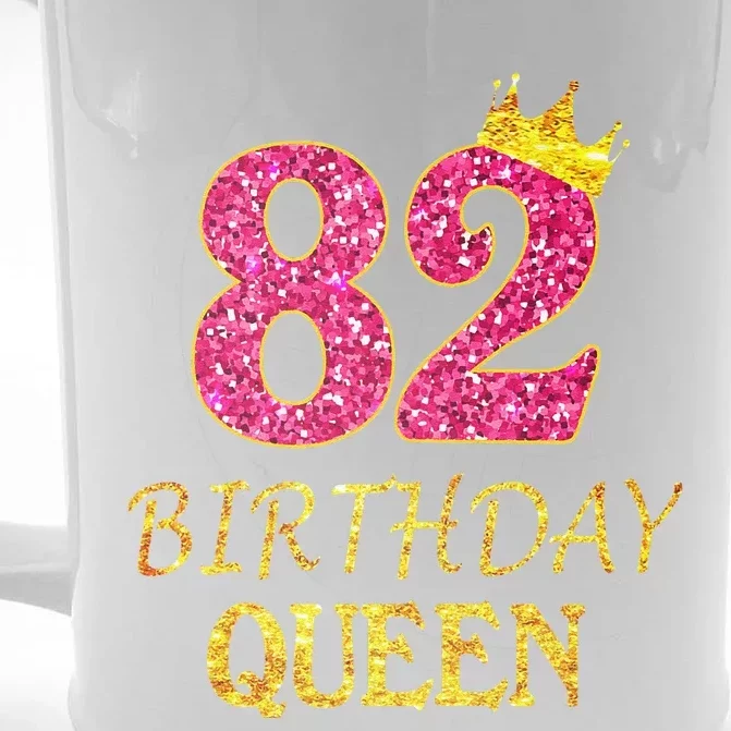 Womens 82nd Birthday Queen For 82 Years Old Front & Back Beer Stein