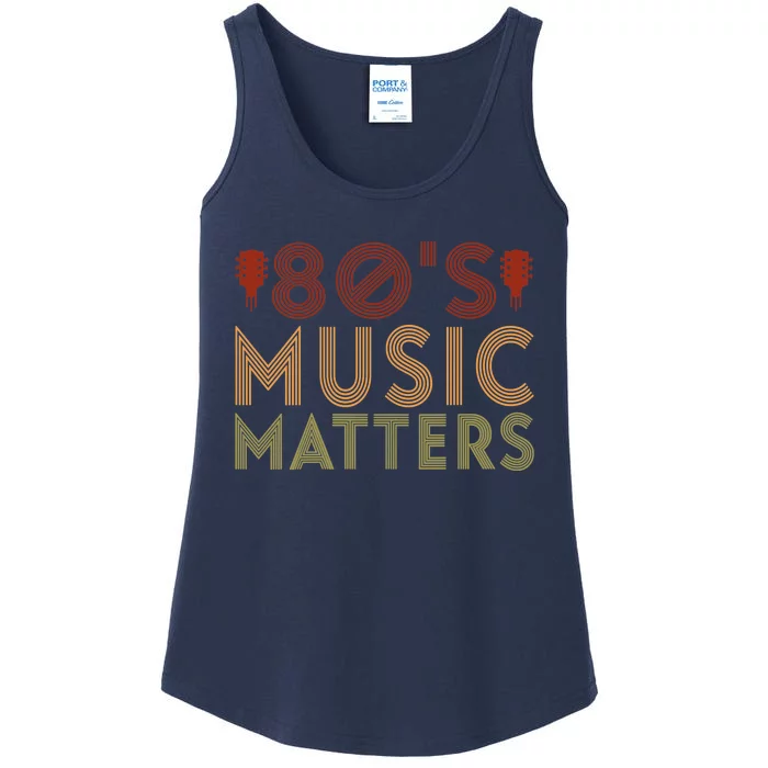 Wo 80's Music Matters Funny 80's Music Outfit 70s Music V-Neck Ladies Essential Tank