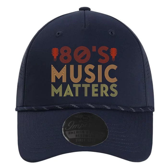 Wo 80's Music Matters Funny 80's Music Outfit 70s Music V-Neck Performance The Dyno Cap