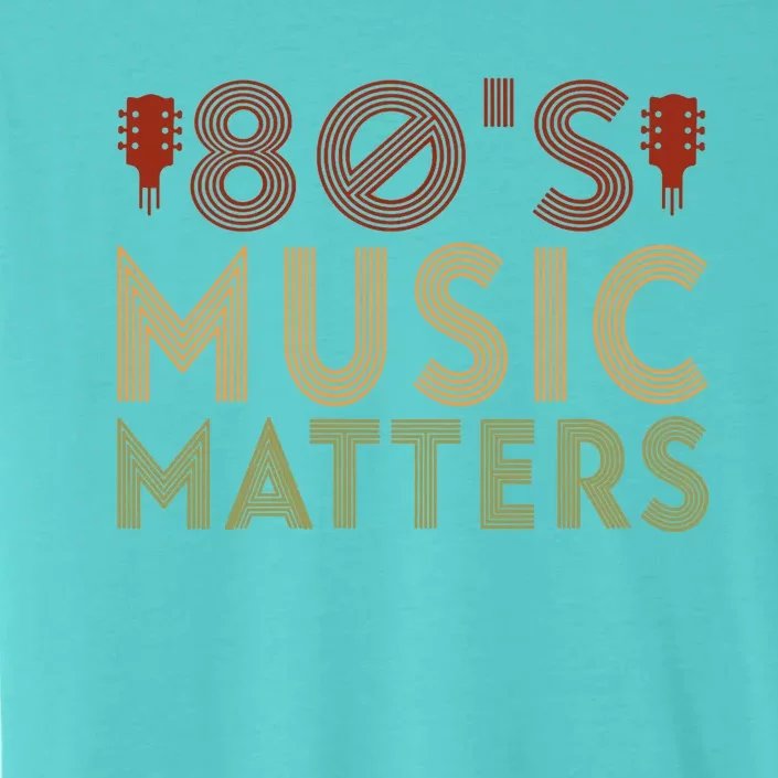 Wo 80's Music Matters Funny 80's Music Outfit 70s Music V-Neck ChromaSoft Performance T-Shirt