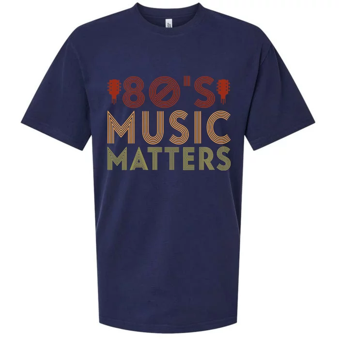 Wo 80's Music Matters Funny 80's Music Outfit 70s Music V-Neck Sueded Cloud Jersey T-Shirt