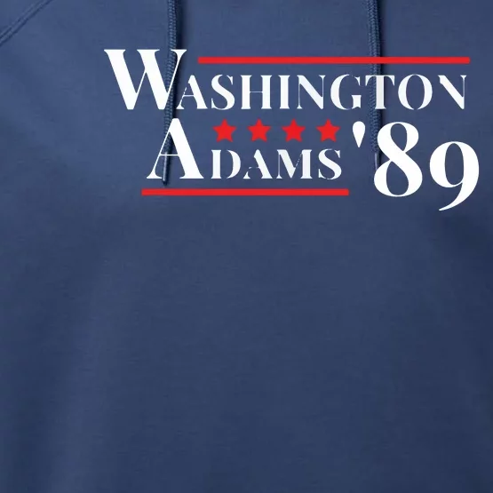 Washington Adams 1789 American Presidents Day US History Performance Fleece Hoodie