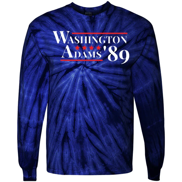 Washington Adams 1789 American Presidents Day US History Tie-Dye Long Sleeve Shirt