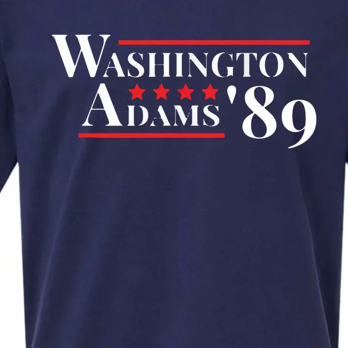 Washington Adams 1789 American Presidents Day US History Sueded Cloud Jersey T-Shirt