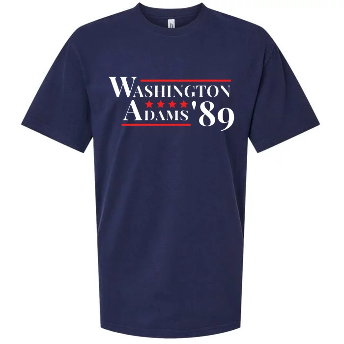 Washington Adams 1789 American Presidents Day US History Sueded Cloud Jersey T-Shirt