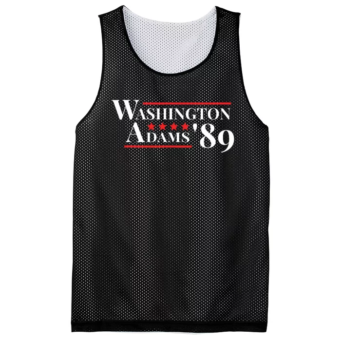 Washington Adams 1789 American Presidents Day Us History Mesh Reversible Basketball Jersey Tank