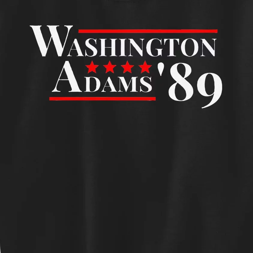 Washington Adams 1789 American Presidents Day Us History Kids Sweatshirt