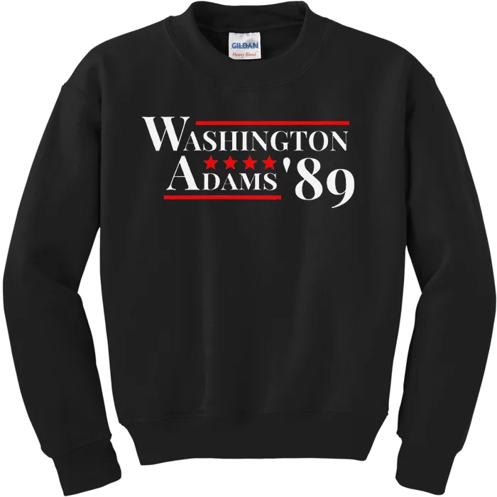 Washington Adams 1789 American Presidents Day Us History Kids Sweatshirt