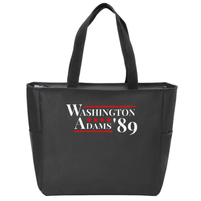 Washington Adams 1789 American Presidents Day Us History Zip Tote Bag