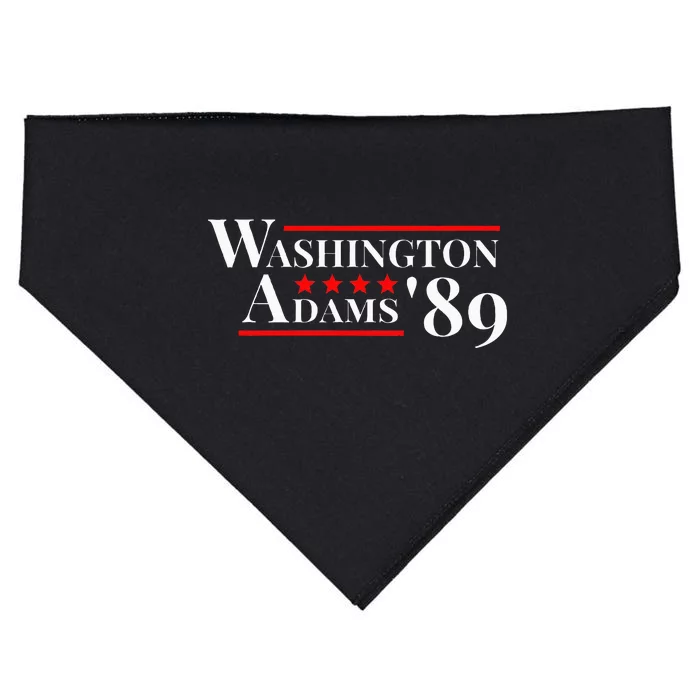 Washington Adams 1789 American Presidents Day Us History USA-Made Doggie Bandana