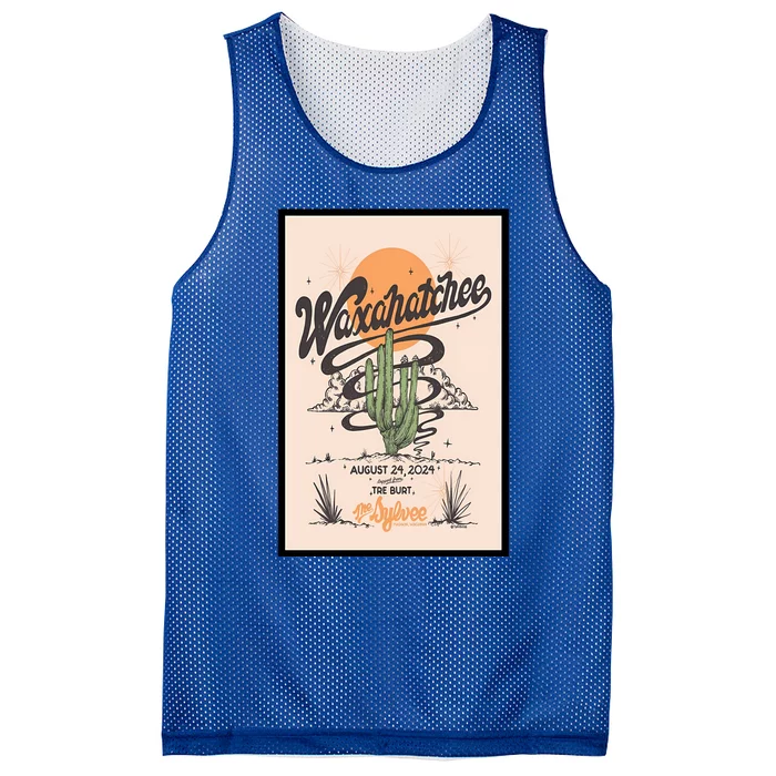 Waxahatchee August 24 2024 Mesh Reversible Basketball Jersey Tank