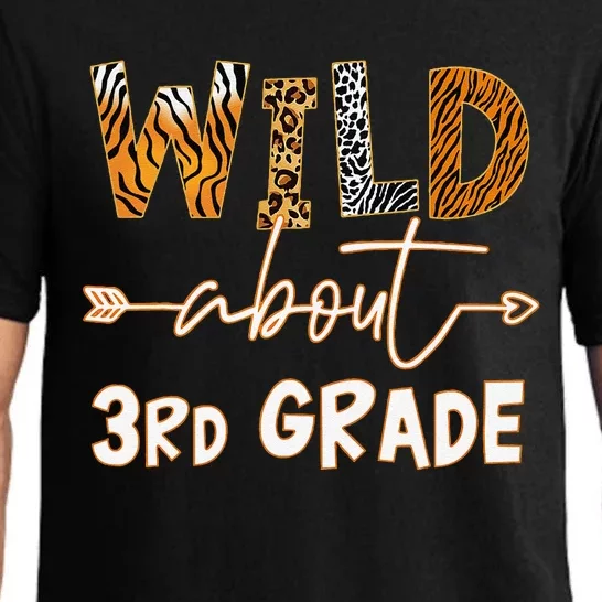 Wild About 3rd Grade Teacher Student First Day Of School Pajama Set