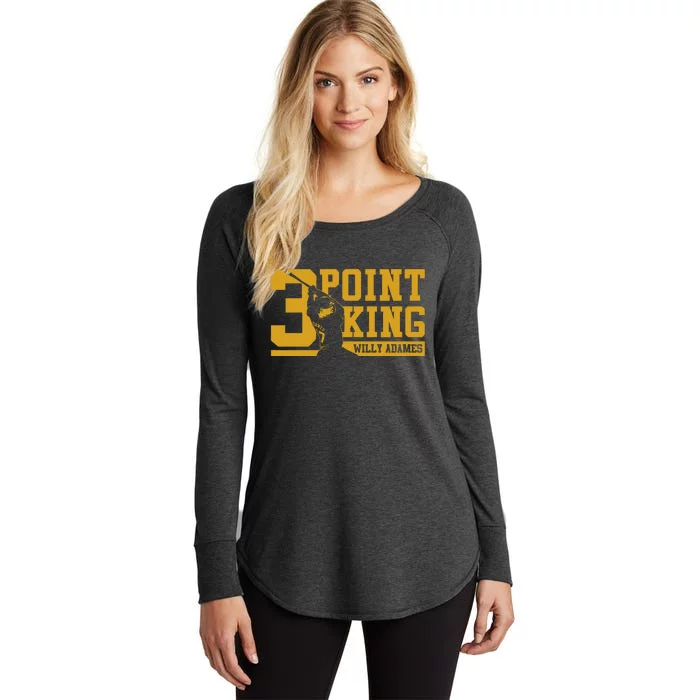 Willy Adames 3 Point King Women's Perfect Tri Tunic Long Sleeve Shirt