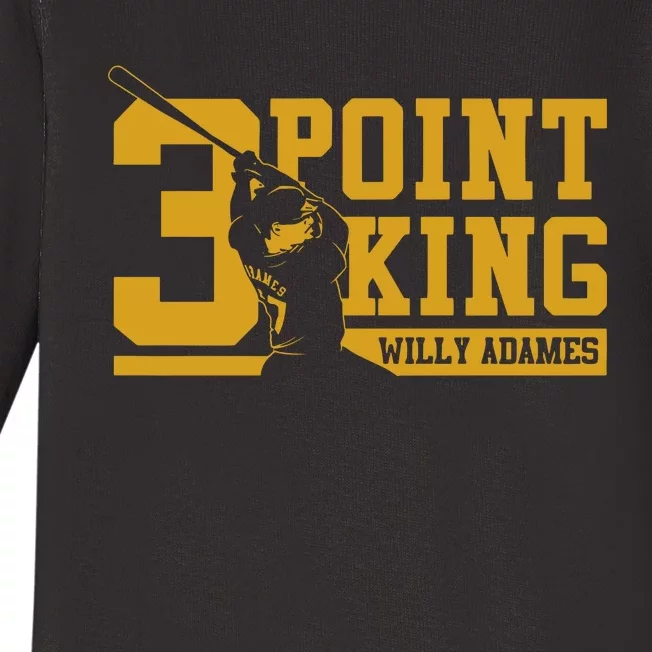 Willy Adames 3 Point King Baby Long Sleeve Bodysuit