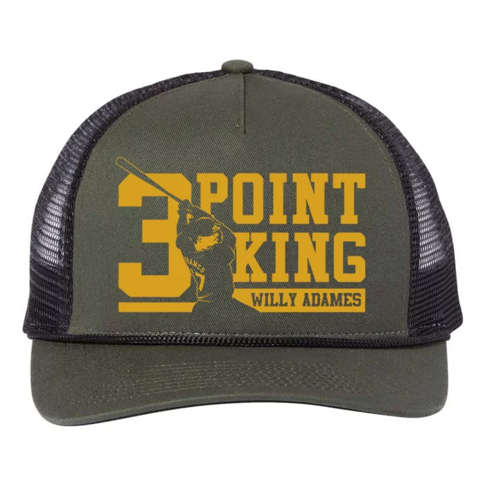 Willy Adames 3 Point King Retro Rope Trucker Hat Cap