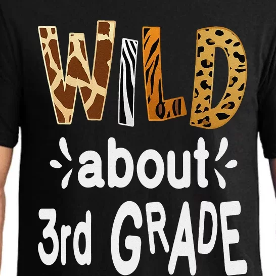 Wild About 3Rd Grade , Teacher Student First Day Of School Pajama Set