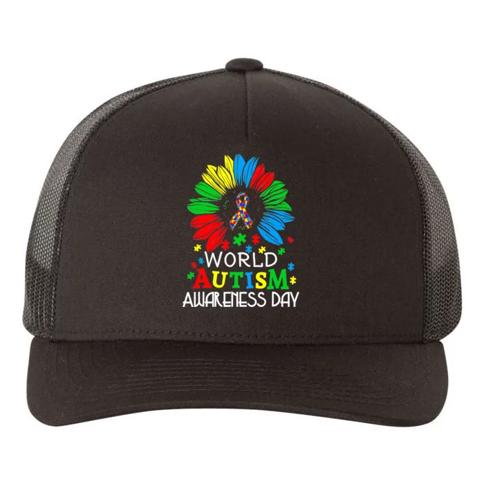 World Autism Awareness Day Gifts Yupoong Adult 5-Panel Trucker Hat