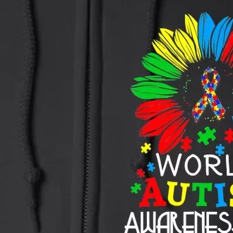 World Autism Awareness Day Gifts Full Zip Hoodie