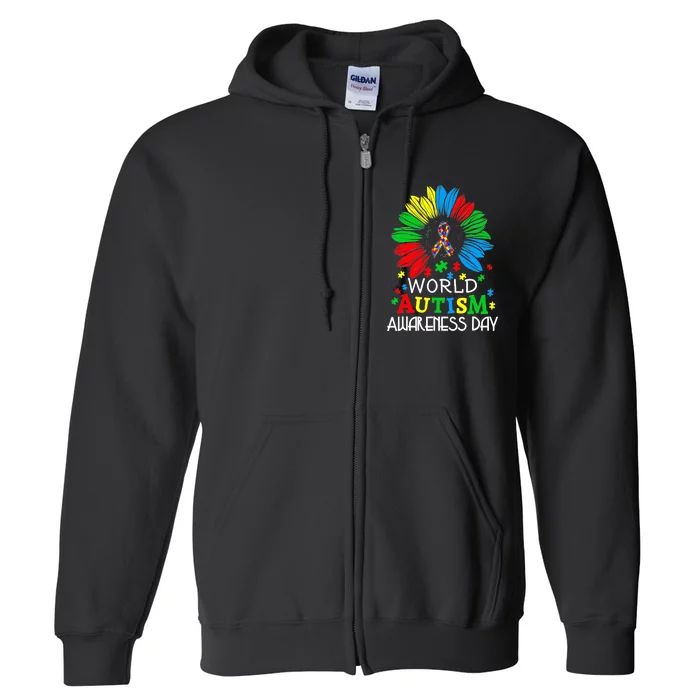 World Autism Awareness Day Gifts Full Zip Hoodie