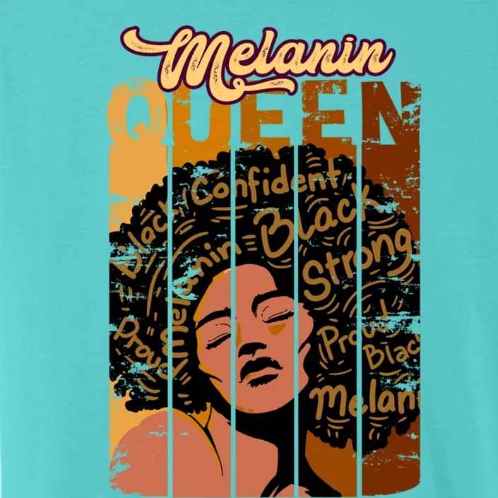 Wo African American Black Queen Afro Funny Gift ChromaSoft Performance T-Shirt