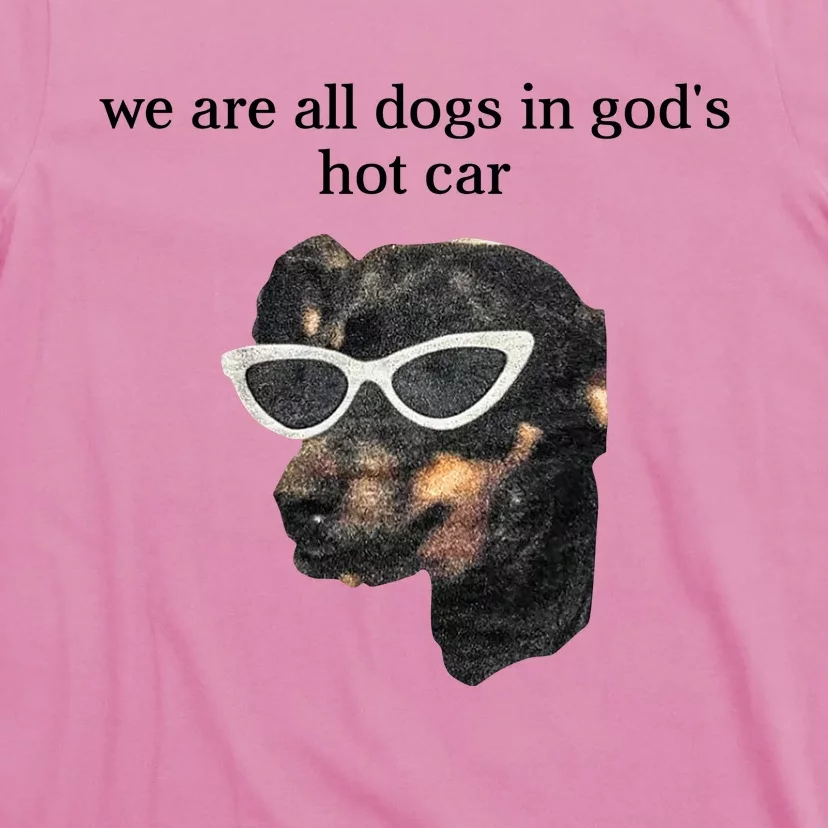 We Are All Dogs In God’S Hot Car T-Shirt