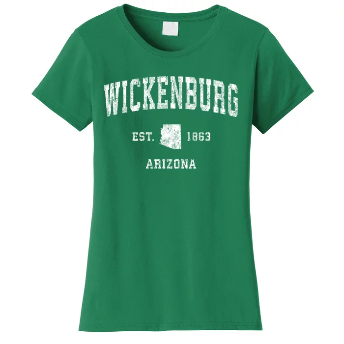 Wickenburg Arizona Az Vintage Established Sports Design Women's T-Shirt