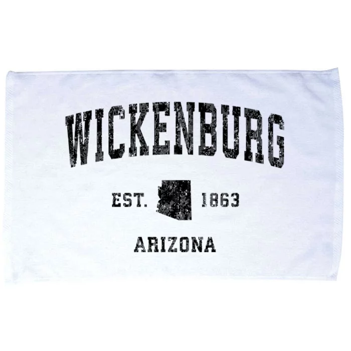 Wickenburg Arizona Az Vintage Established Sports Design Microfiber Hand Towel