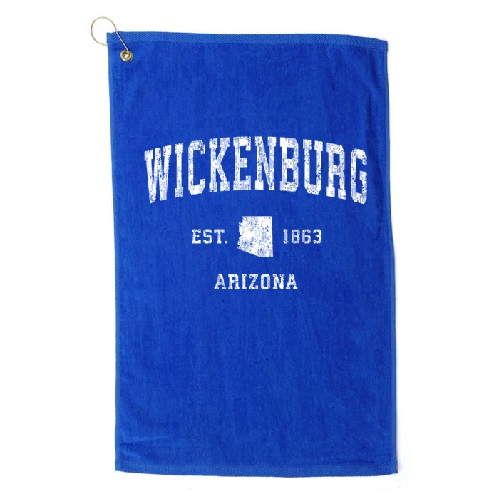 Wickenburg Arizona Az Vintage Established Sports Design Platinum Collection Golf Towel