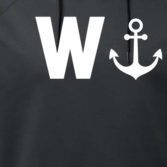 W And Anchor Performance Fleece Hoodie