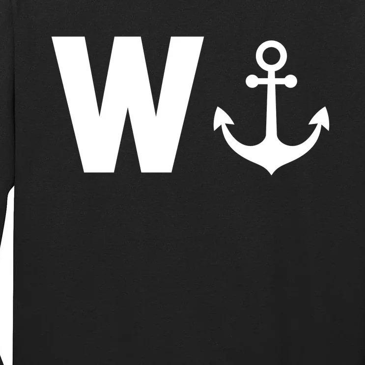 W And Anchor Tall Long Sleeve T-Shirt