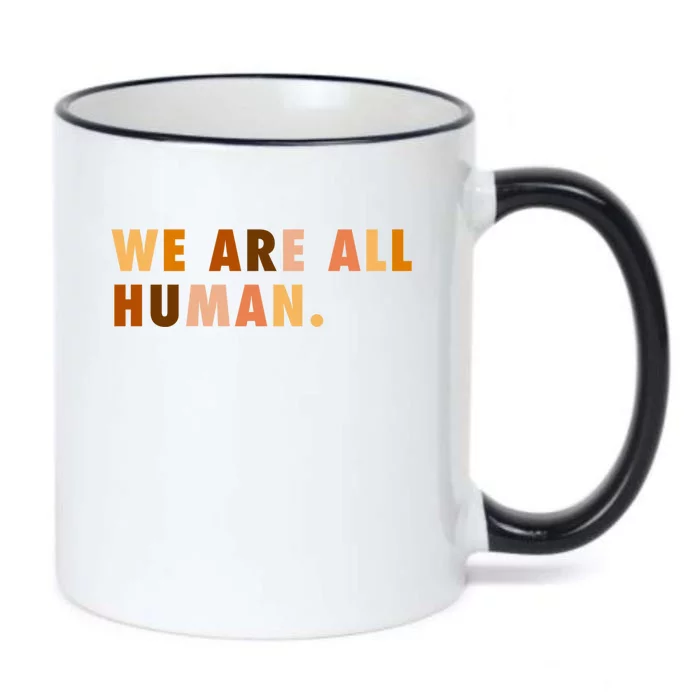 We Are All Hu Skin Tone Gift Black Color Changing Mug