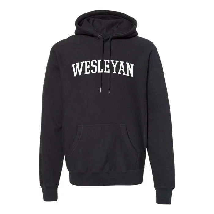 Wesleyan Athletic Arch College University @ Alumni Premium Hoodie