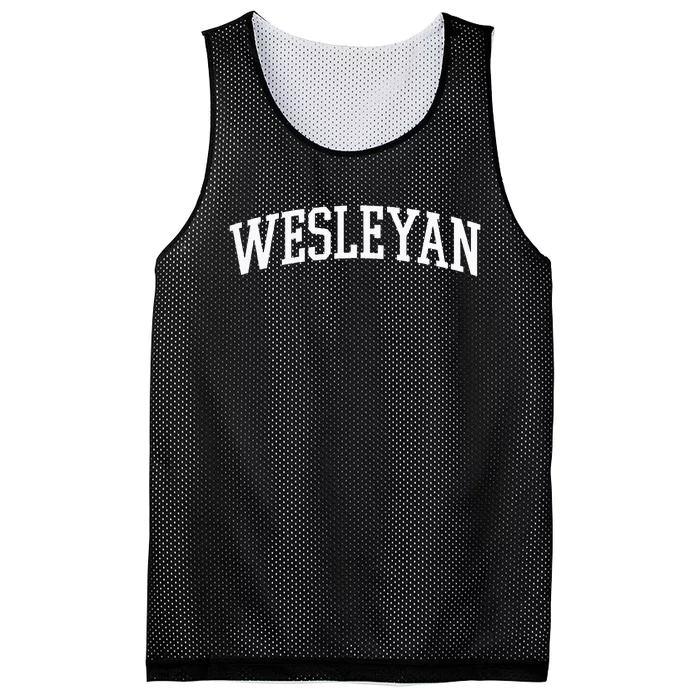 Wesleyan Athletic Arch College University @ Alumni Mesh Reversible Basketball Jersey Tank