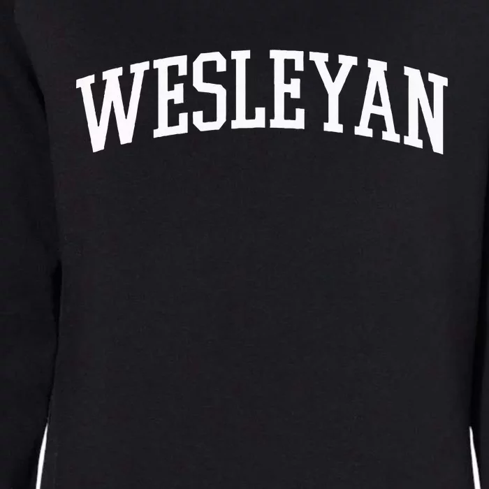 Wesleyan Athletic Arch College University @ Alumni Womens California Wash Sweatshirt