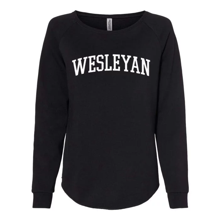 Wesleyan Athletic Arch College University @ Alumni Womens California Wash Sweatshirt