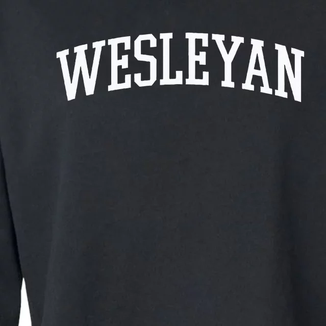 Wesleyan Athletic Arch College University @ Alumni Cropped Pullover Crew