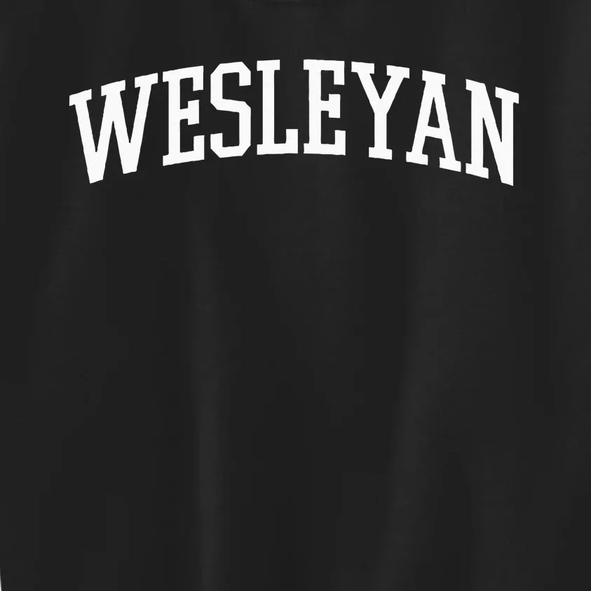 Wesleyan Athletic Arch College University @ Alumni Kids Sweatshirt