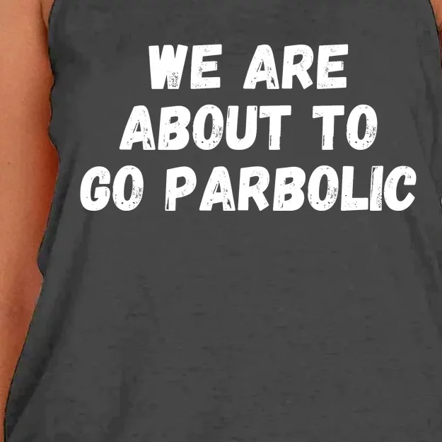 We Are About To Go Parabolic, DeFi, Crypto, HODL, Bitcoin Women's Knotted Racerback Tank