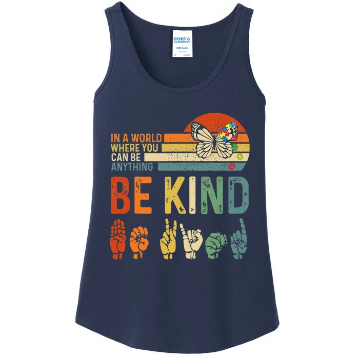 World Autism Awareness Day Hands Signs Autism Puzzle Ladies Essential Tank