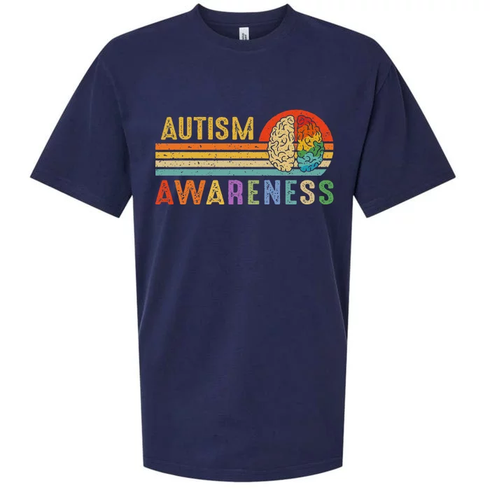 World Autism Awareness Neurodiversity Autistic April Sunset Sueded Cloud Jersey T-Shirt