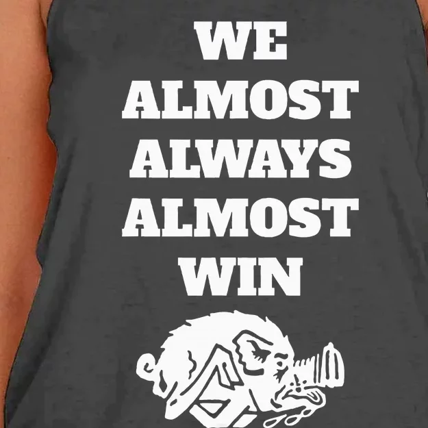 We Almost Always Almost Win Women's Knotted Racerback Tank