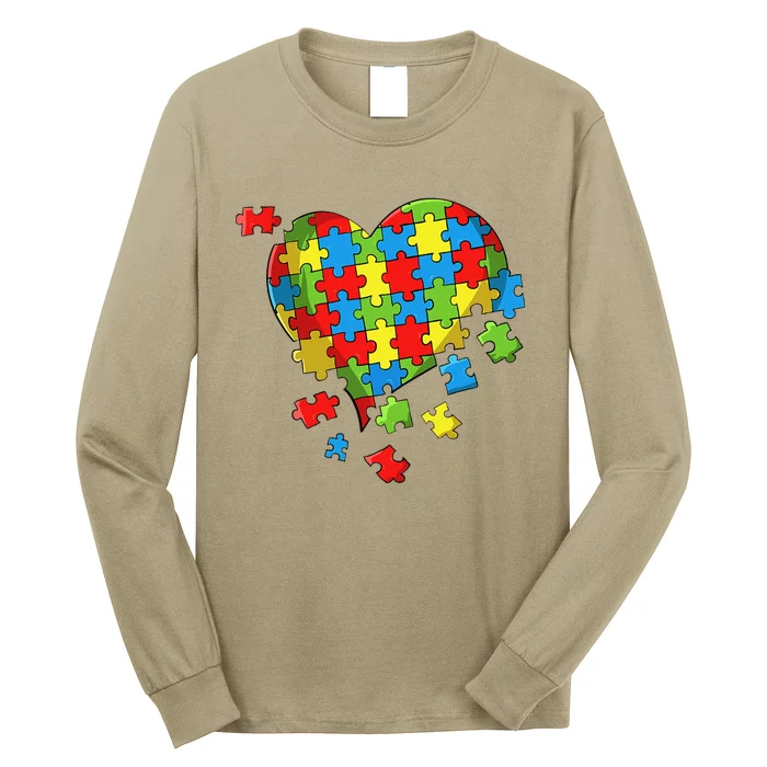 World Autism Awareness Day Heart Long Sleeve Shirt