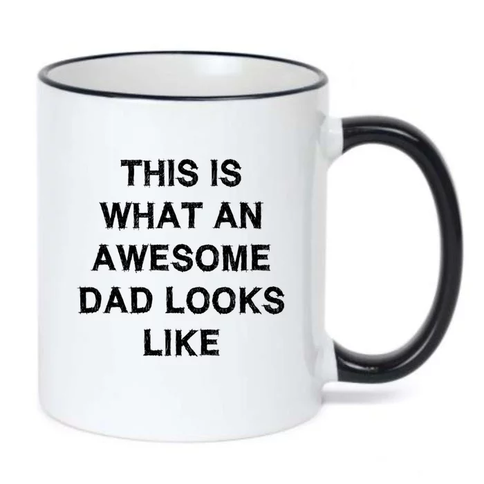 What An Awesome Dad Looks Like Papa Gift Fathercute Giftday Husband Gift Black Color Changing Mug