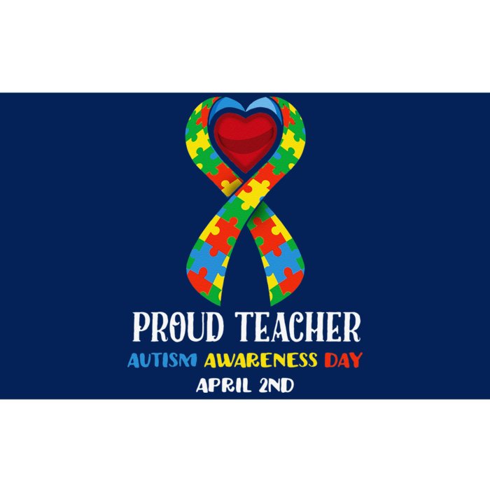 World Autism Awareness Day Proud Teacher Bumper Sticker