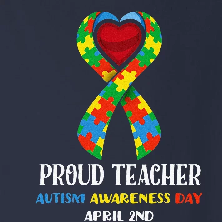 World Autism Awareness Day Proud Teacher Toddler Long Sleeve Shirt